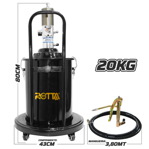 Bomba Propulsora de Graxa Pneumática 20Kg