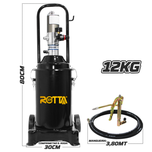 Bomba Propulsora de Graxa Pneumática 12Kg