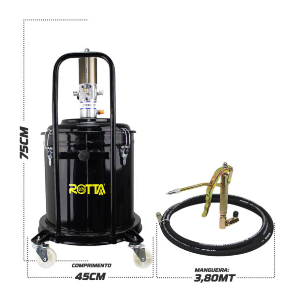 Bomba Propulsora de Graxa Pneumática 35Kg