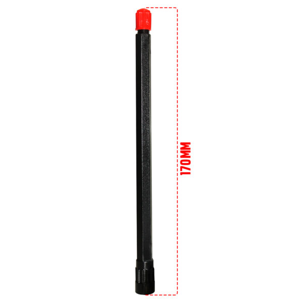 Extensão Rígida Plástico - 170MM Preta