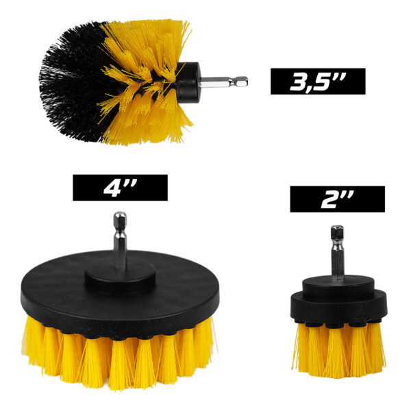 Kit De Escovas Drill Agressiva 3 Unidades