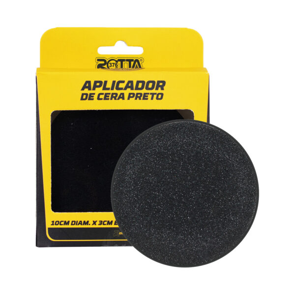 Aplicador De Cera Preto 10X3CM