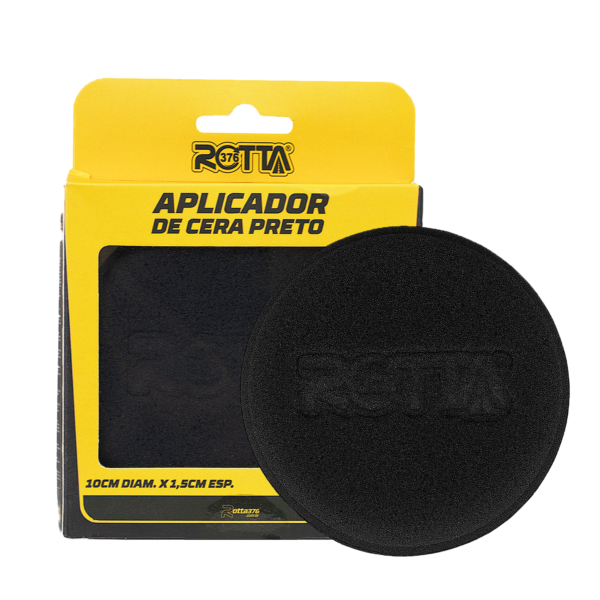 Aplicador De Cera Preto 10X1,5CM