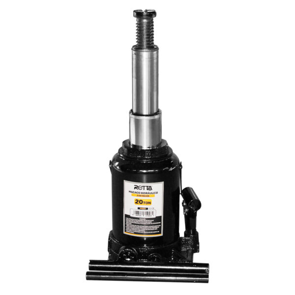Macaco Hidráulico Manual Tipo Garrafa 2 Estágios 20 Toneladas Com Fuso de Aproximação