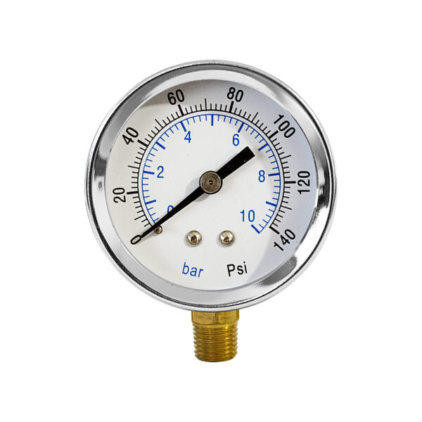 Manometro Vertical 1/4" 50MM 10 BAR