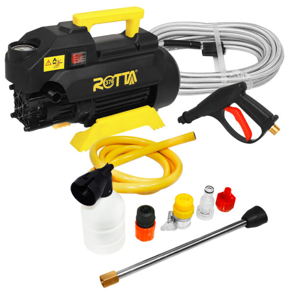 Máquina De Alta Pressão Com Conjunto Para Limpeza De Veículos