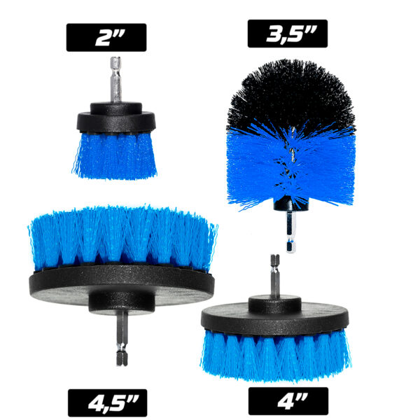 Kit De Escovas Drill 4 Unidades