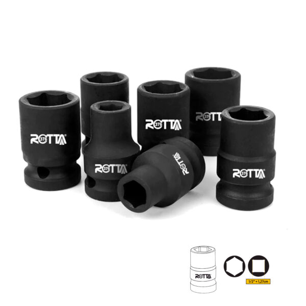 Soquete De Impacto 1/2" Curto - Unitário