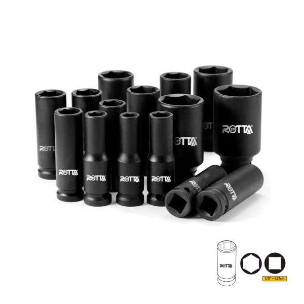 Soquete De Impacto 1/2" Longo - Unitário