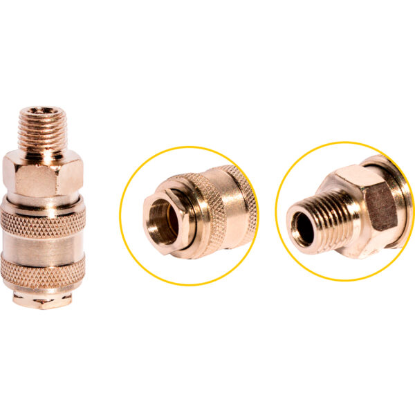 Engate Rápido Macho Universal Rosca 1/4"