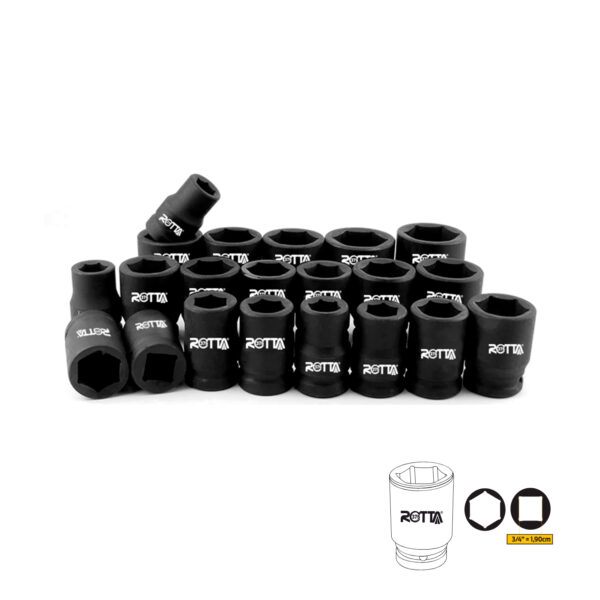 Soquete De Impacto 3/4" Curto - Unitário