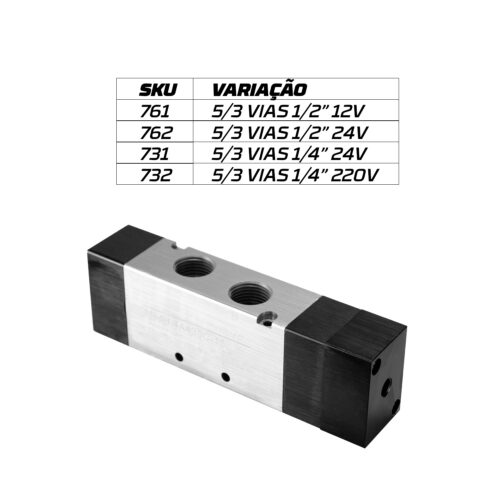 Válvula Solenoide Mola Centro Fechado - Unitário - Imagem 2