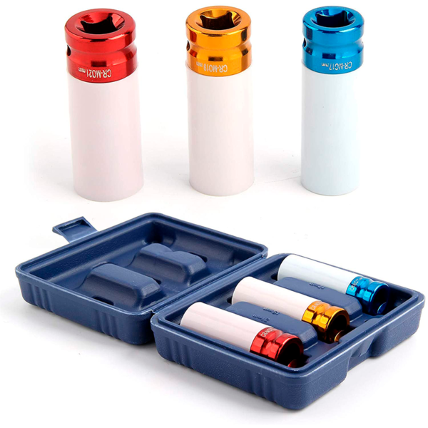 Jogo Soquete de Impacto 1/2" Proteção Nylon