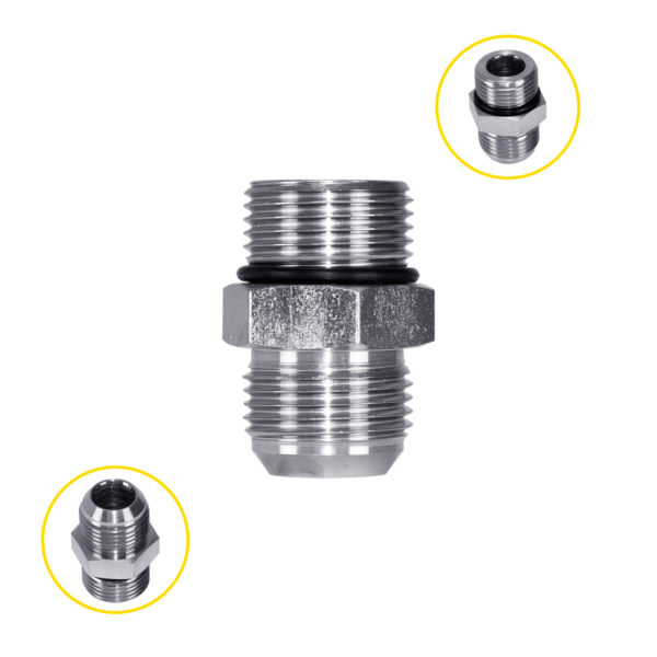 Adaptador 1.1/16 Jic X 1/1/16 Oring