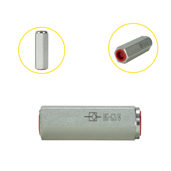 Válvula De Retenção Reta Hg-G3/8
