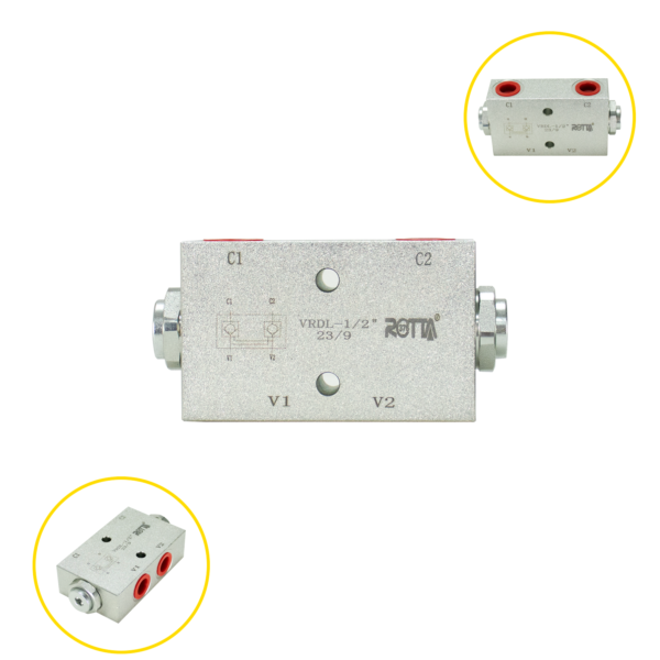 Válvula De Retenção Dupla Vrdl - 1/2" - 60 L/Min