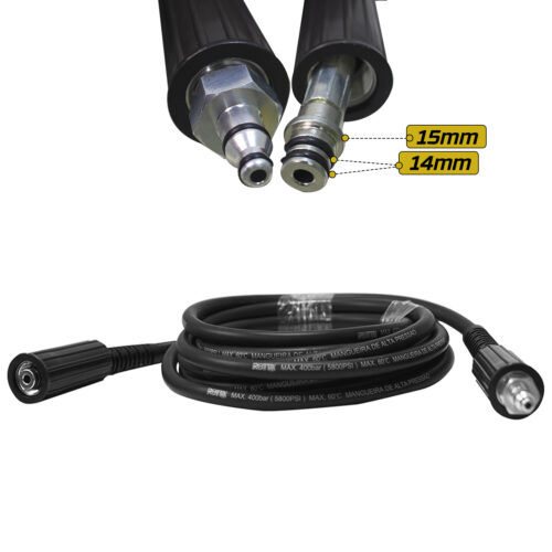 Mangueira Lavadora De Alta Pressao Trama Nylon M22 X M22 5m