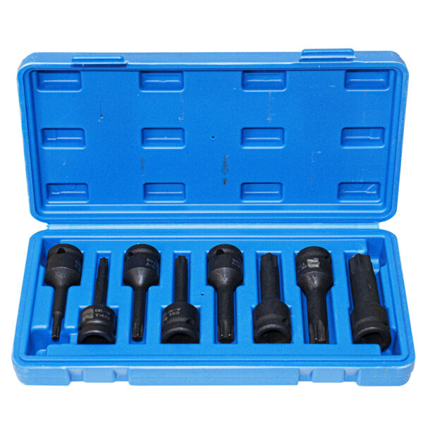 Kit Soquete De Impacto 1/2 Torx 8 Pçs (T30/T40/T45/T50/T55/T60/T70)