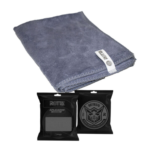 Toalha De Microfibra Cinza 60x40 Cm 80g