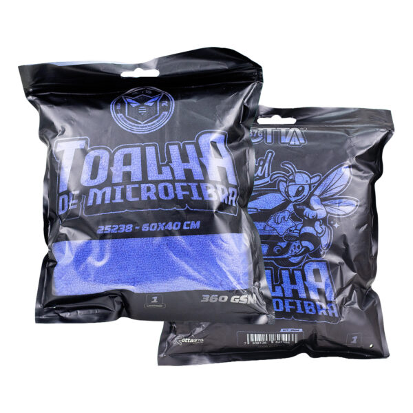 Toalha De Microfibra Azul 60x40 Cm 88g