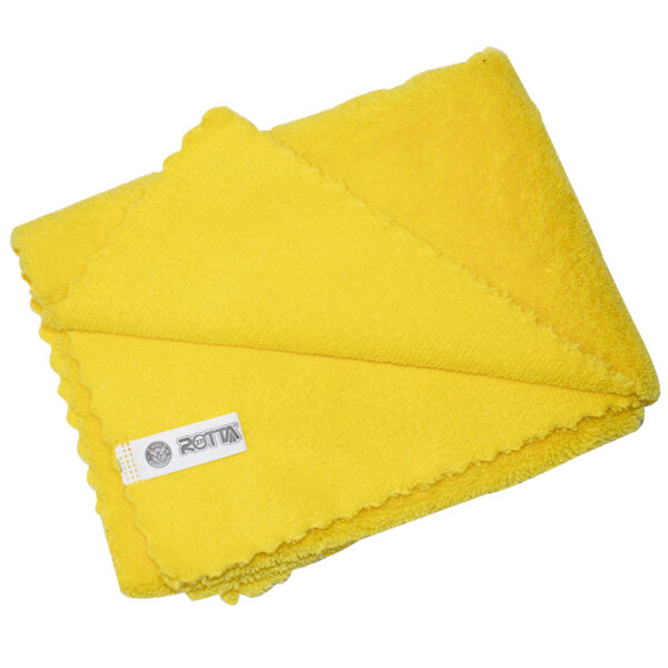Toalha De Microfibra Em Urdira Amarela 60x40 Cm 88g
