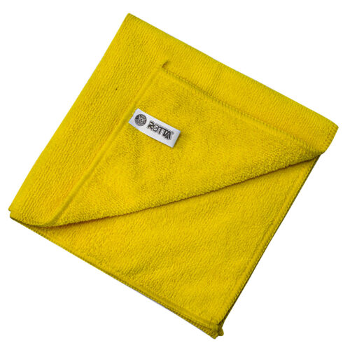 Toalha De Microfibra Amarela 40x40 Cm 50g