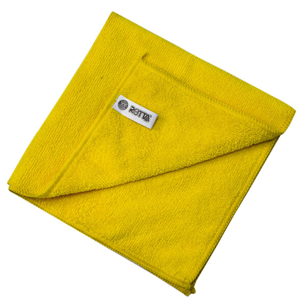 Toalha De Microfibra Amarela 40x40 Cm 50g