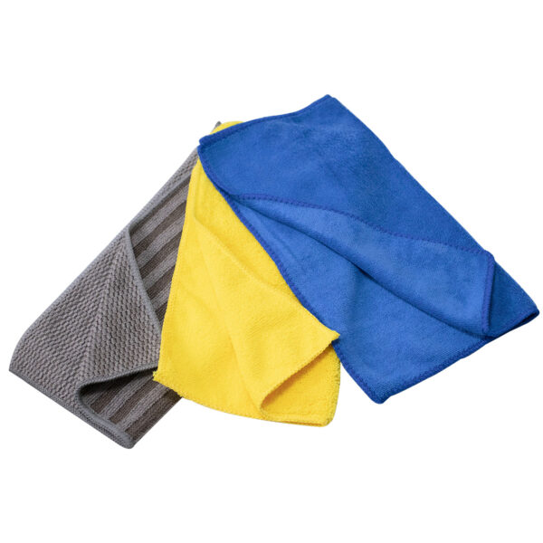 Toalha De Microfibra 3 Pcs 30x30 Cm 27g