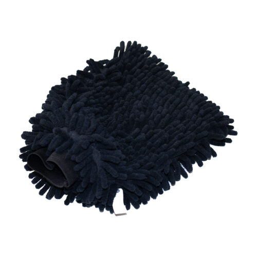 Luvas De Chinille Para Limpeza De Carros Preta 28x21 123g - Imagem 3