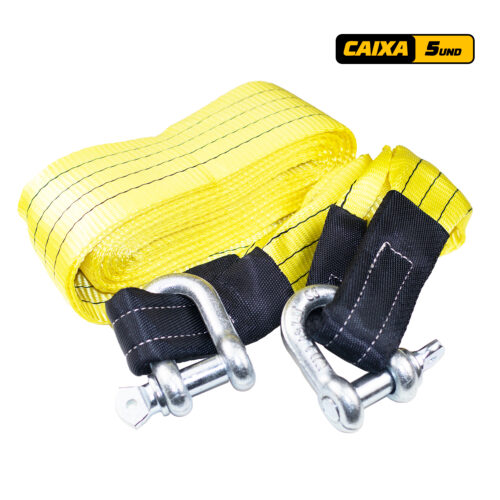 Cinta De Reboque - 20ton - 6m - Com Duas Manilhas 3/4"
