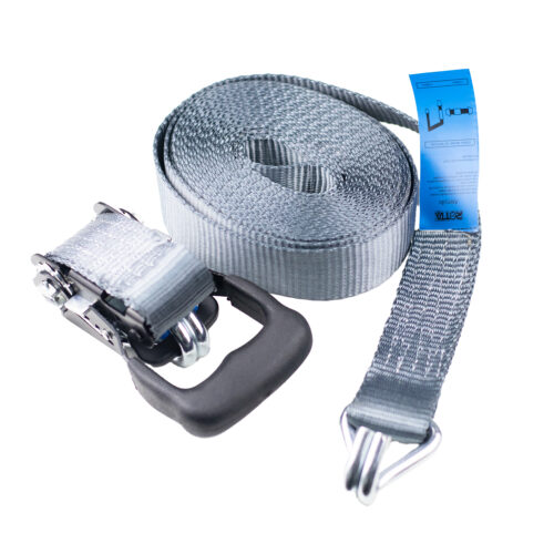 Catraca Náutica Com Cinta 35mm Para Fixação De Cargas 6m X 1500kg - Imagem 3