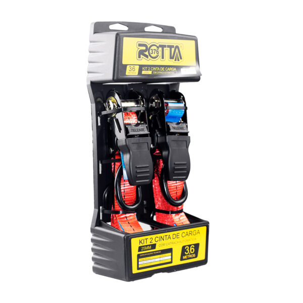 Kit 2 Peças Correia De Catraca De 340 Kg Para Jetisq Cargo Aço Inoxidável 2,54 Cm X 1,80m