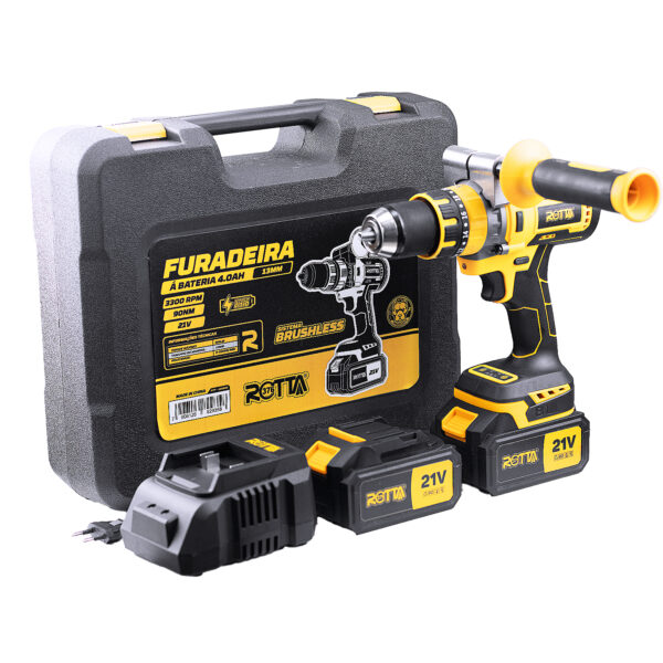 Furadeira 13 Mm A Bateria 4.0ah 90 Nm 3300 Rpm