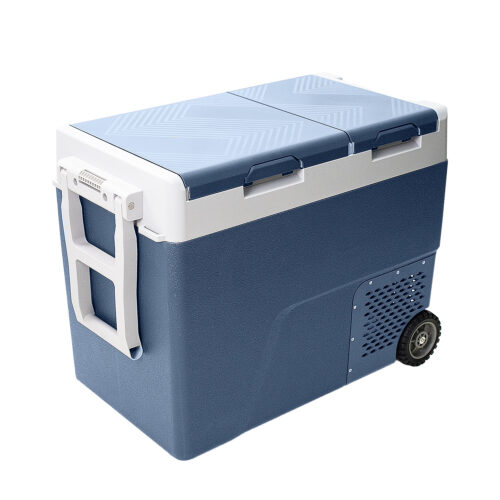 Geladeira portatil duas portas b60 para caminhao 60 litros bivolt 12v/24v com rodas - Imagem 2