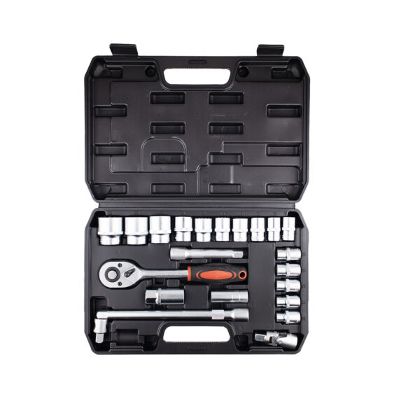 Jogo De Ferramentas 1/2" 22 Pçs - Soquetes Estriados