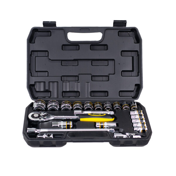 Jogo De Ferramentas 1/2" 22 Pçs - Soquetes Estriados