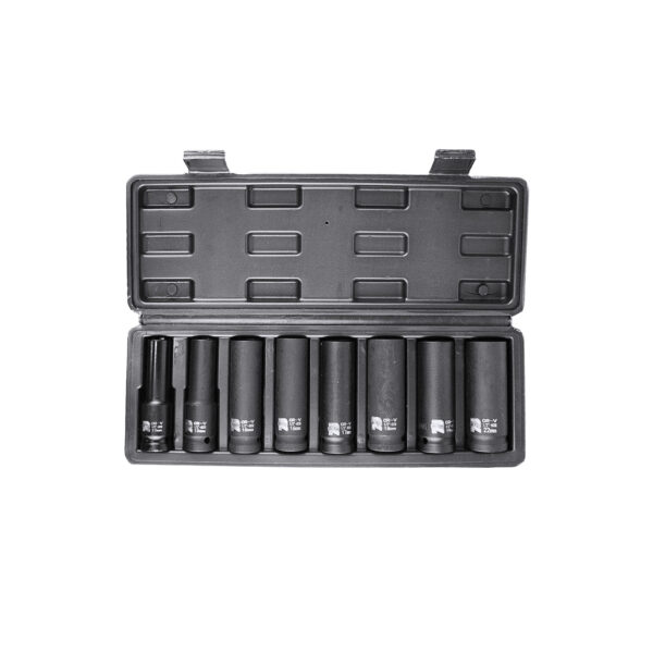 Kit Soquete de Impacto 1/2" 80MM 12/13/15/16/17/18/19 - 22MM