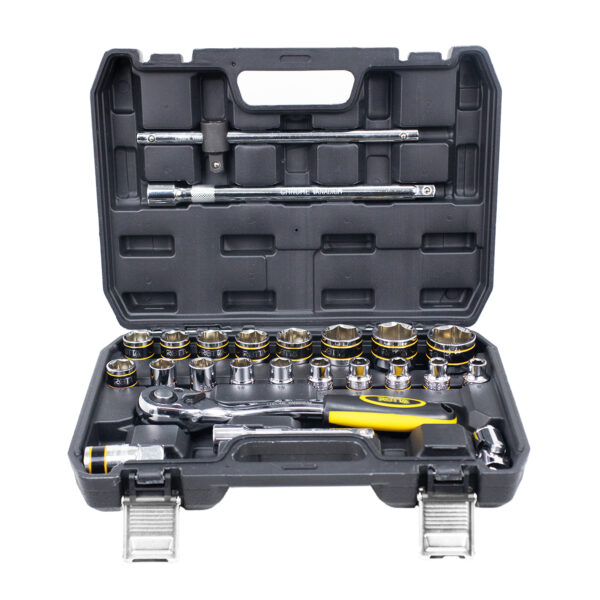 Jogo de ferramentas 1/2" 24 PCS - Soquete sextavado