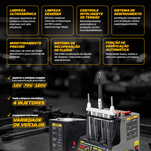 Maquina Para Limpeza De Bico (EFI, GDI, PIEZO)
