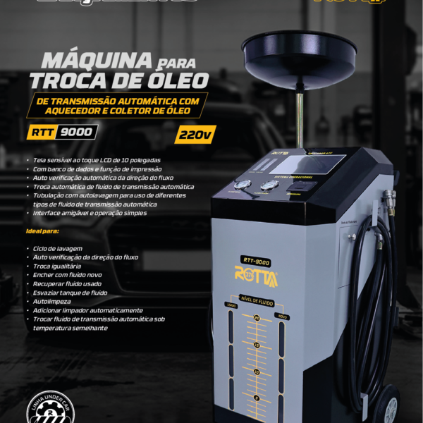 Maquina Para Troca De Óleo Da Transmissão Automatica Com Aquecedor E Coletor De Óleo 220v