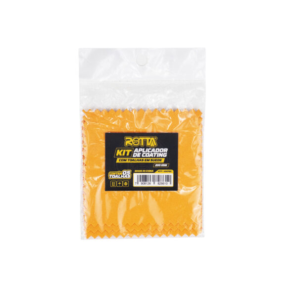 Kit Aplicador De Coating Com Toalhas Em Suede  8CMX8CM - 200GSM