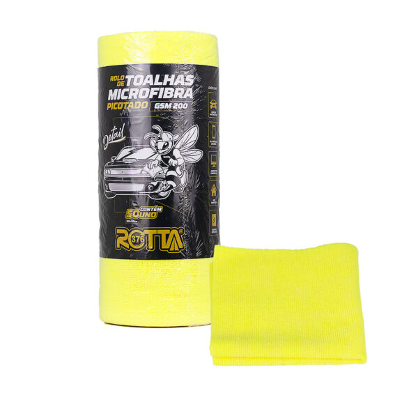 Rolo De Toalhas Microfibra Picotado GSM 200 - 30X30 (50 UNDS)