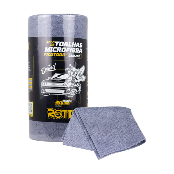 Rolo De Toalhas Microfibra Picotado GSM 260 - 30X30 (50 UNDS)