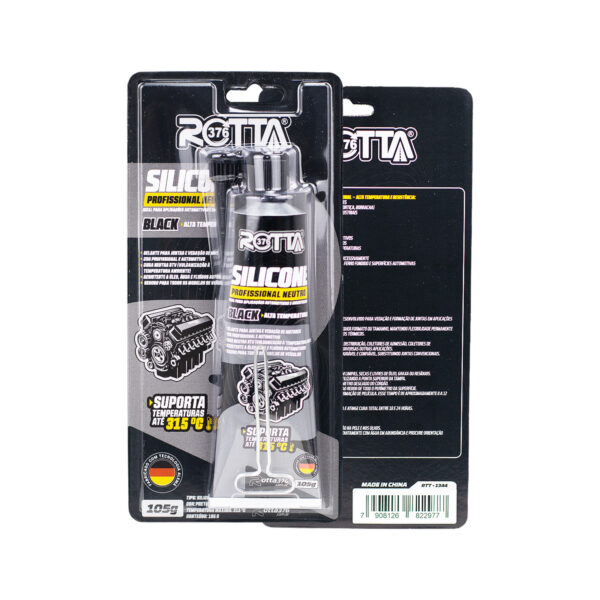 Silicone Alta Temperatura Neutro Black 105 Gramas
